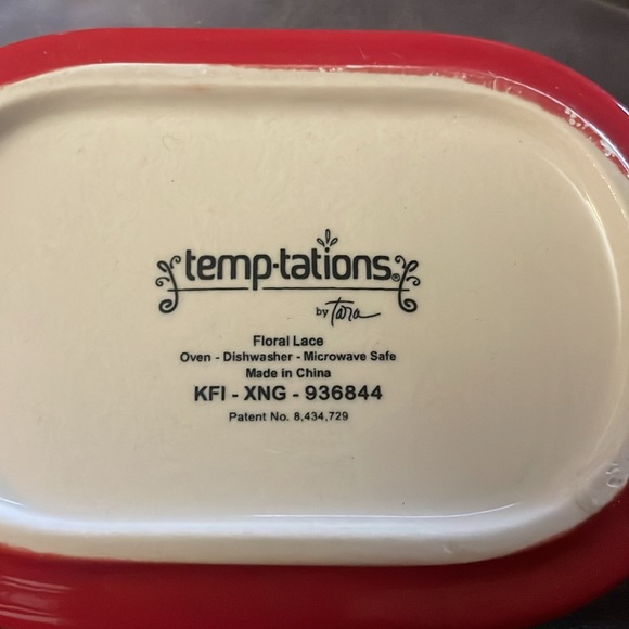 Temptations Floral Lace Serving Dishes - Picture 4 of 4